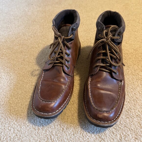 Steve Madden Boots Size 10.5 Cognac Leather